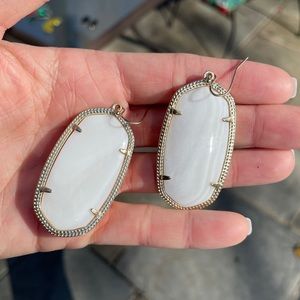 White Danielle Kendra Scott earrings